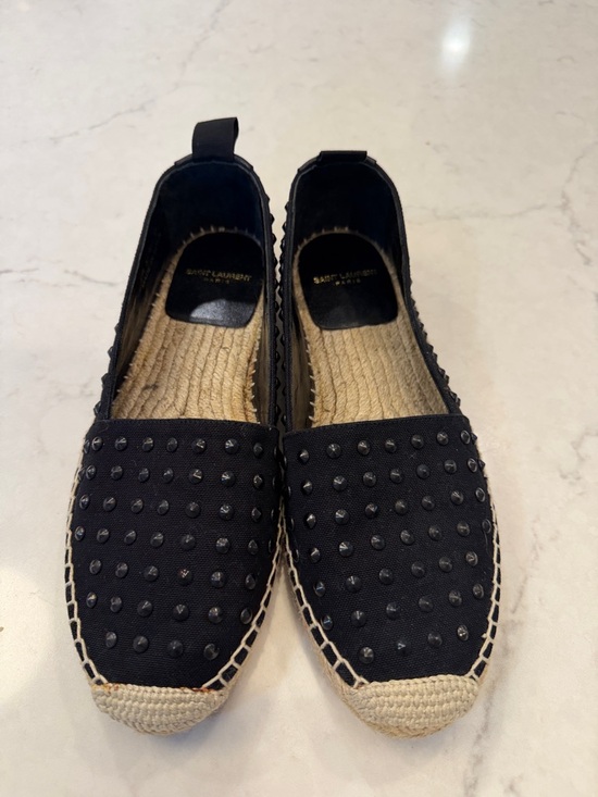 Saint Laurent Shoes - Saint Laurent Black‎ Studded Espadrilles Size 37